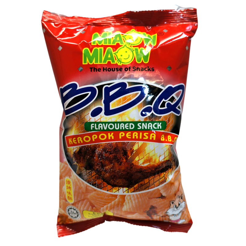 Miaow Miaow BBQ Flavoured Crackers 60g Front
