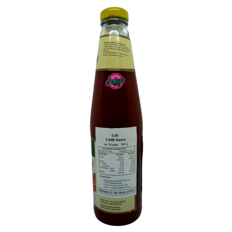 Life Chilli Sauce 500g Back