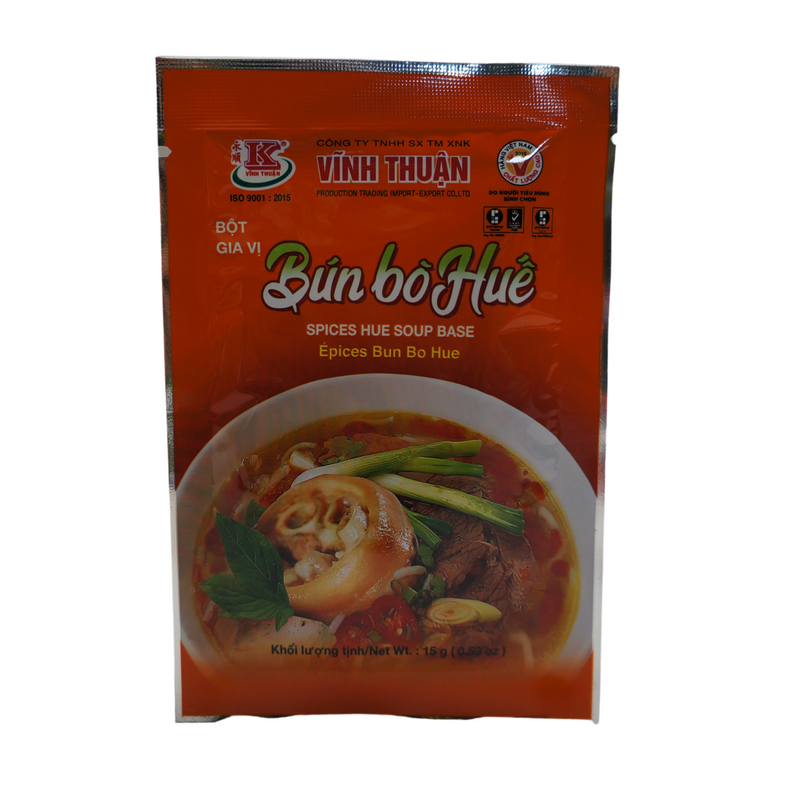 Vinh Thuan Spices Bun Bo Hue Soup Base 15g Front