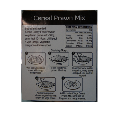 VVF Cereal Prawn Mix 70g Back