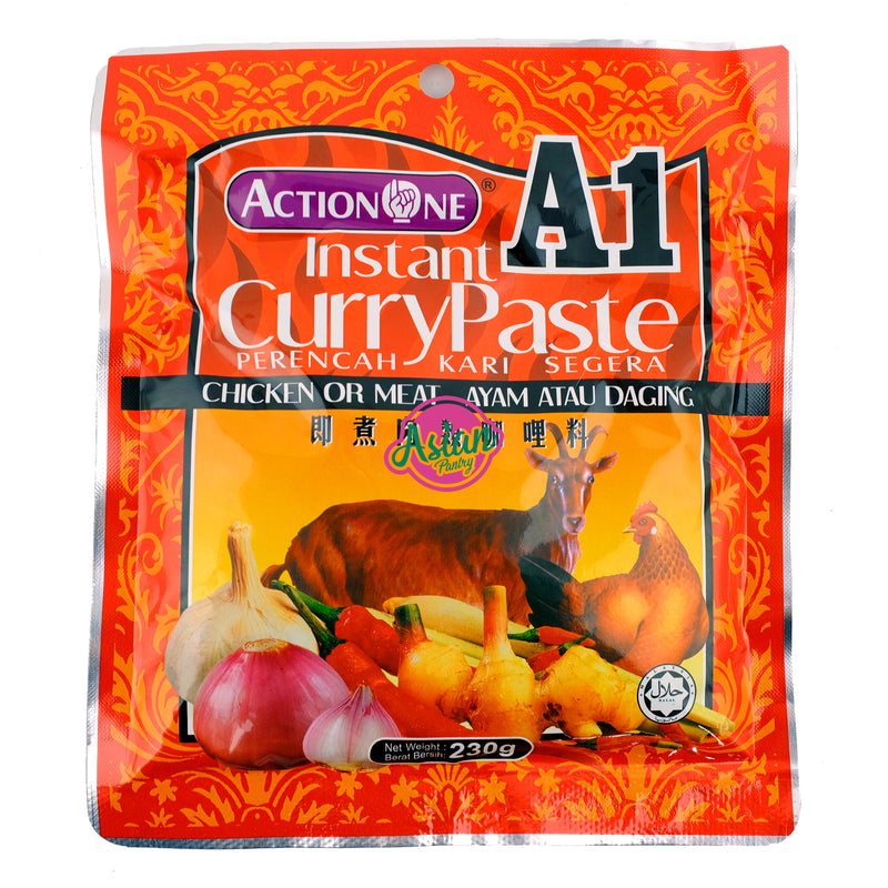 Action One Instant Curry Paste 230g Front