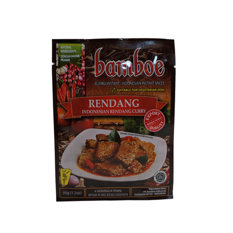 Bamboe Rendang Curry Seasoning Powder 35g Front