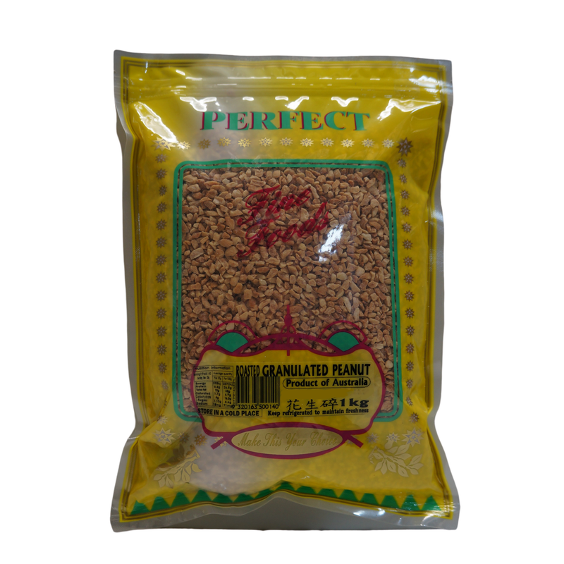 Perfect Fine Foods Roasted Granulated Peanuts 1000g Front