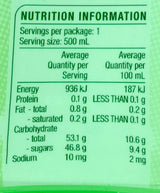 Yoosh Aloe Vera Honey Drink 500ml Nutritional Information & Ingredients