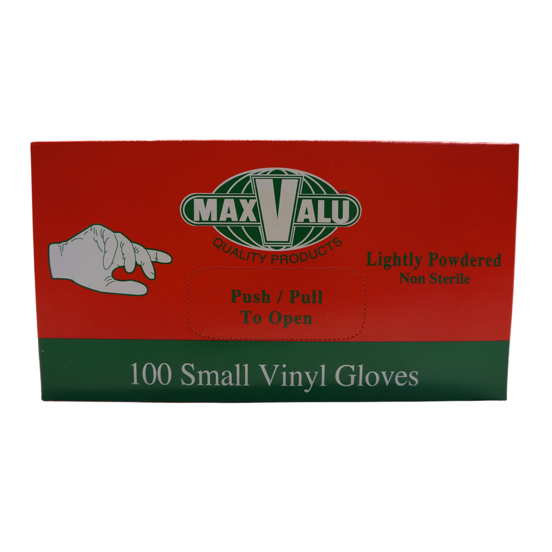 Maxvalu Vinyl Gloves Small (Powdered) 100pcs Front
