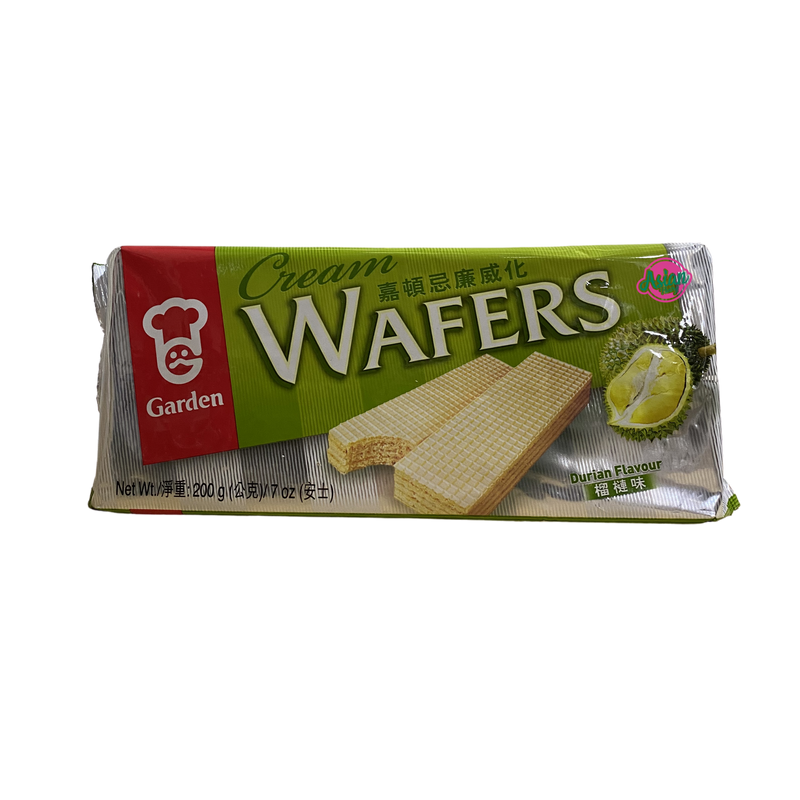Garden Cream Wafers Durian Flavour 200g Front