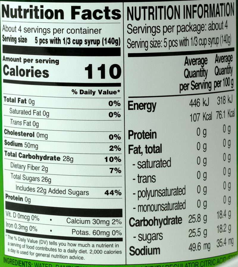 Aroy D Rambutan in Syrup 565g Nutritional Information & Ingredients