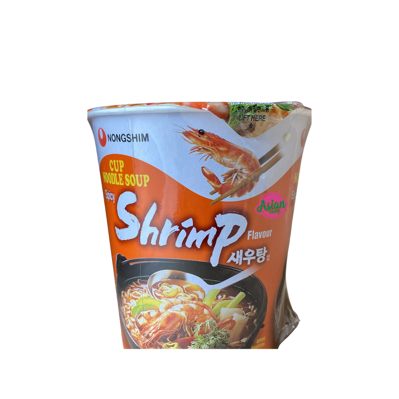 Nongshim Spicy Shrimp Noodle Cup 67g Front