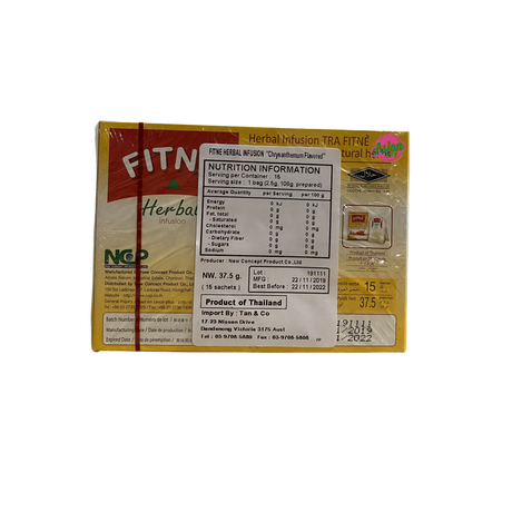 Fitne Herbal Infusion Chrysanthemum Flavoured 37g Back