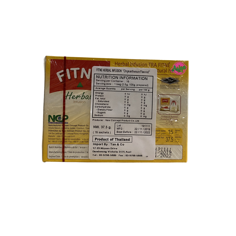 Fitne Herbal Infusion Chrysanthemum Flavoured 37g Back