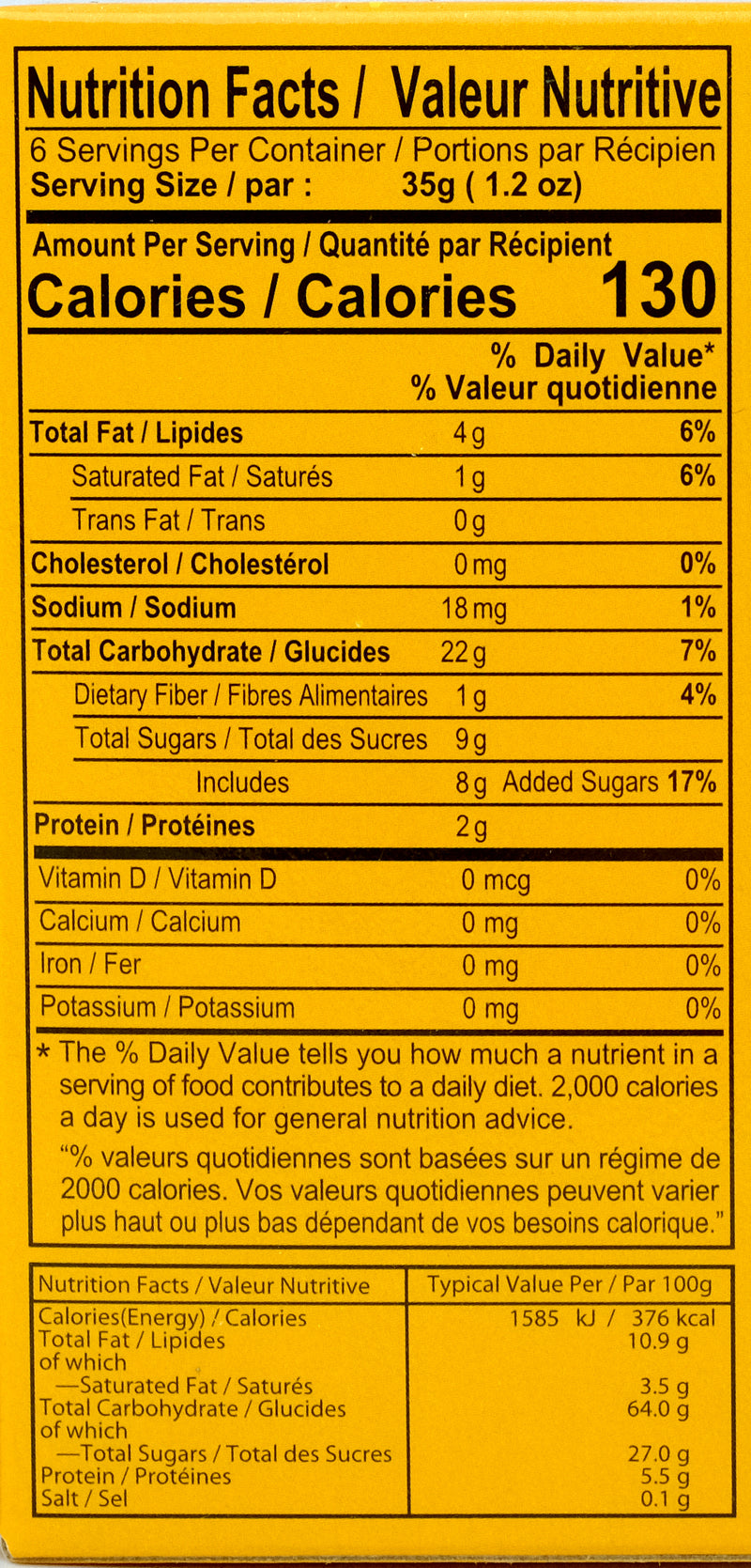 Royal Family Peanut Mochi 210g Nutritional Information & Ingredients