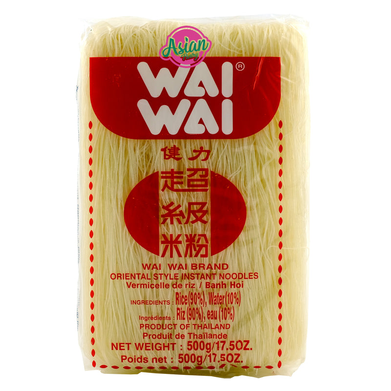 Wai Wai Rice Vermicelli 500g Front