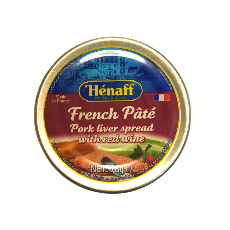 Henaff Pork Pate with Red Wine 78g Back