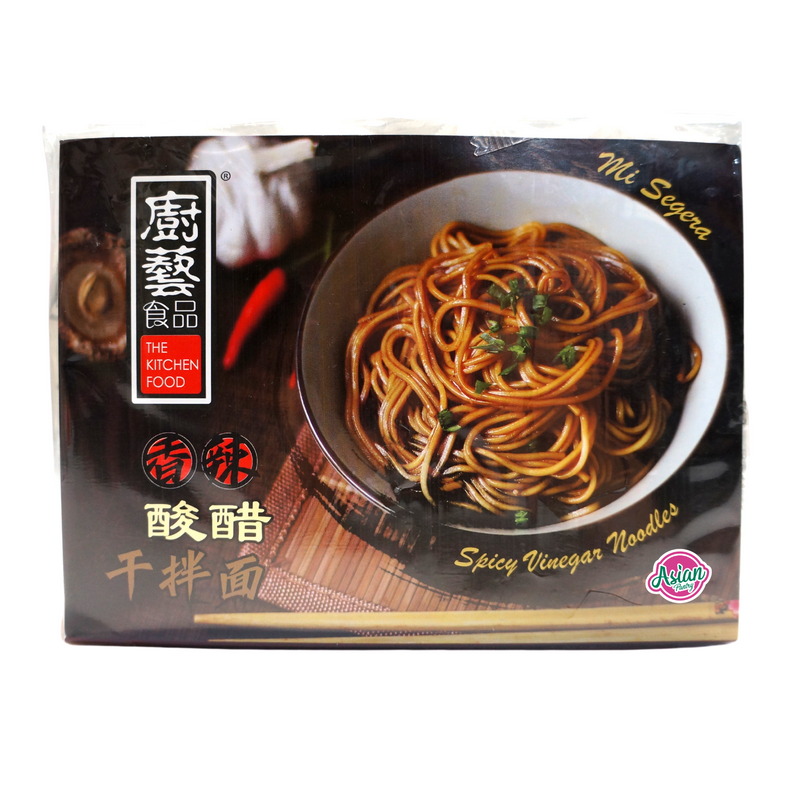 The Kitchen Food Spicy Vinegar Noodles 4pk 440g Front