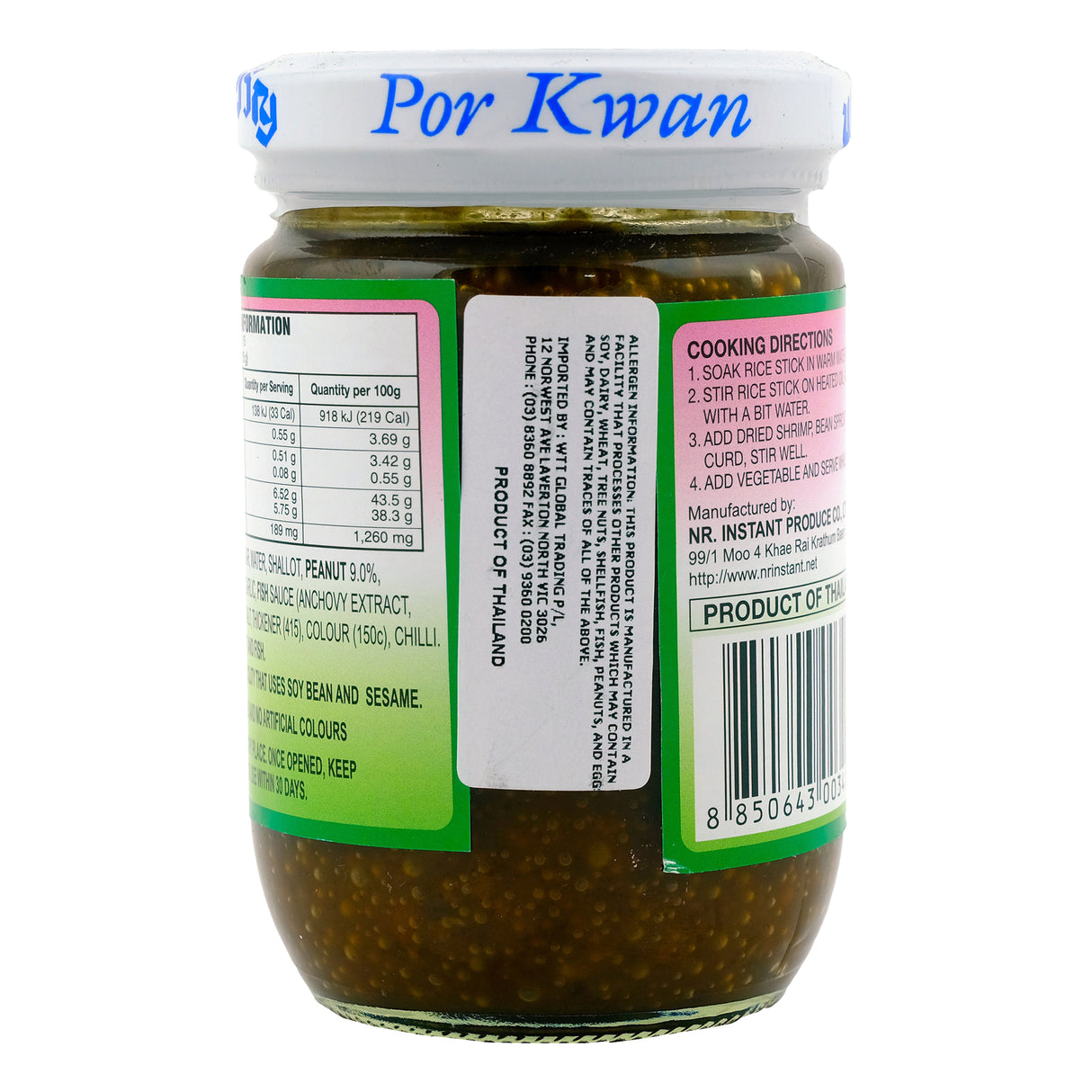 Porkwan Pad Thai Sauce 225g Back
