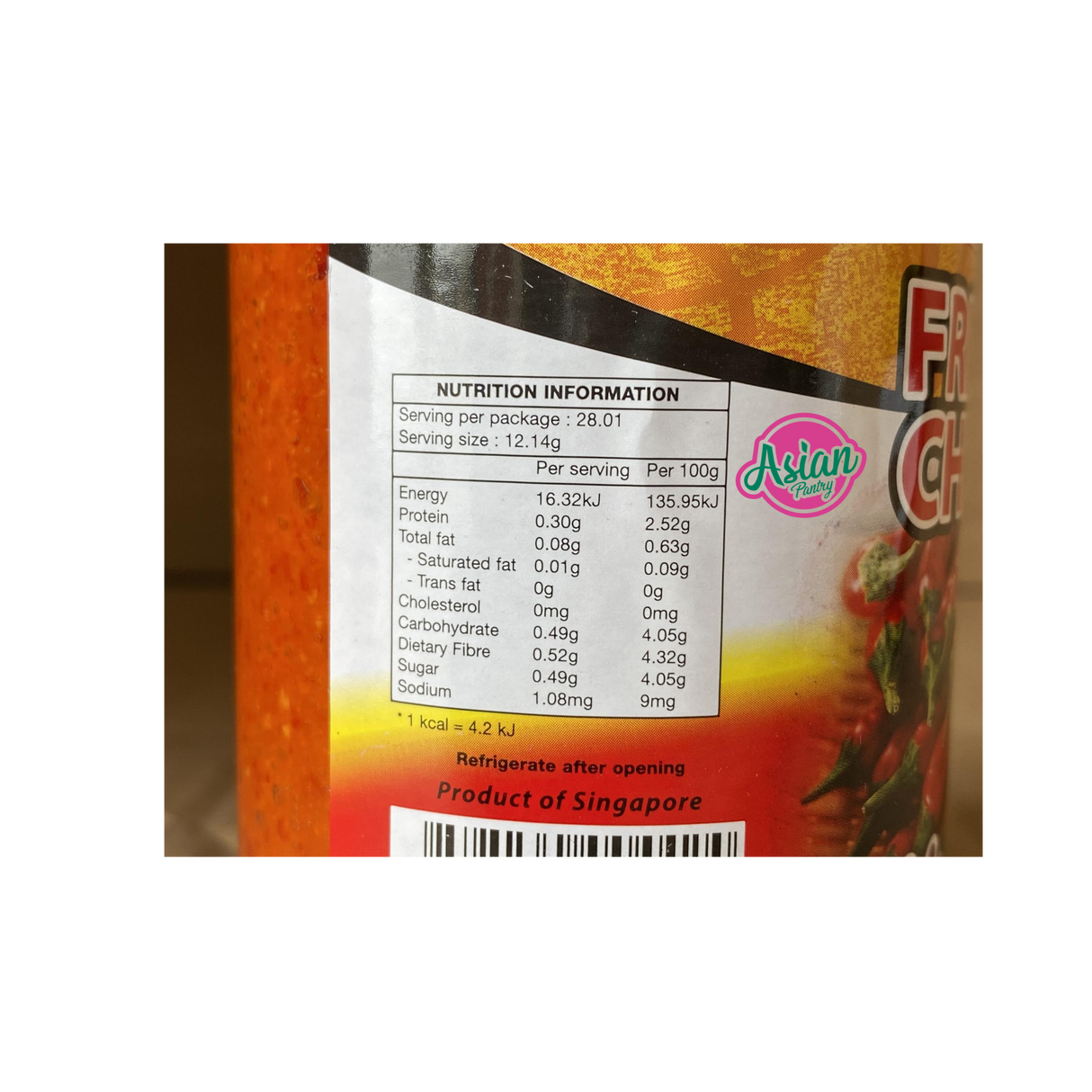 Singlong Fresh Chilli 340g Back