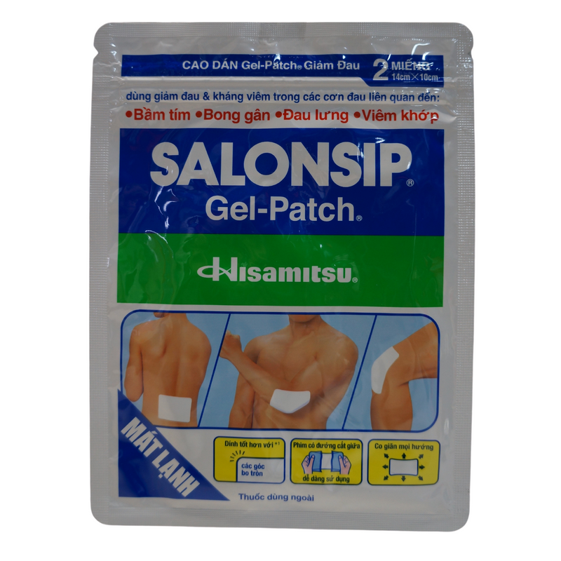Hisamitsu Salonsip Medicated Gel-Patch 10x14cm 2pcs Front