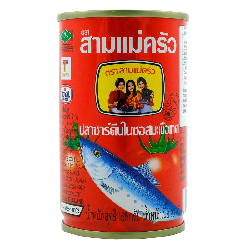 3 Lady Cooks Sardines in Tomato Sauce 155g Back