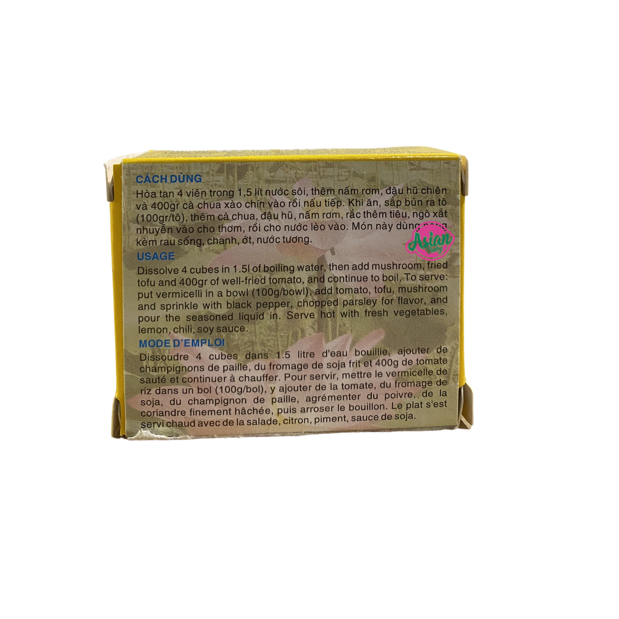 Bao Long Bun Rieu Chay Seasoning 75g Back