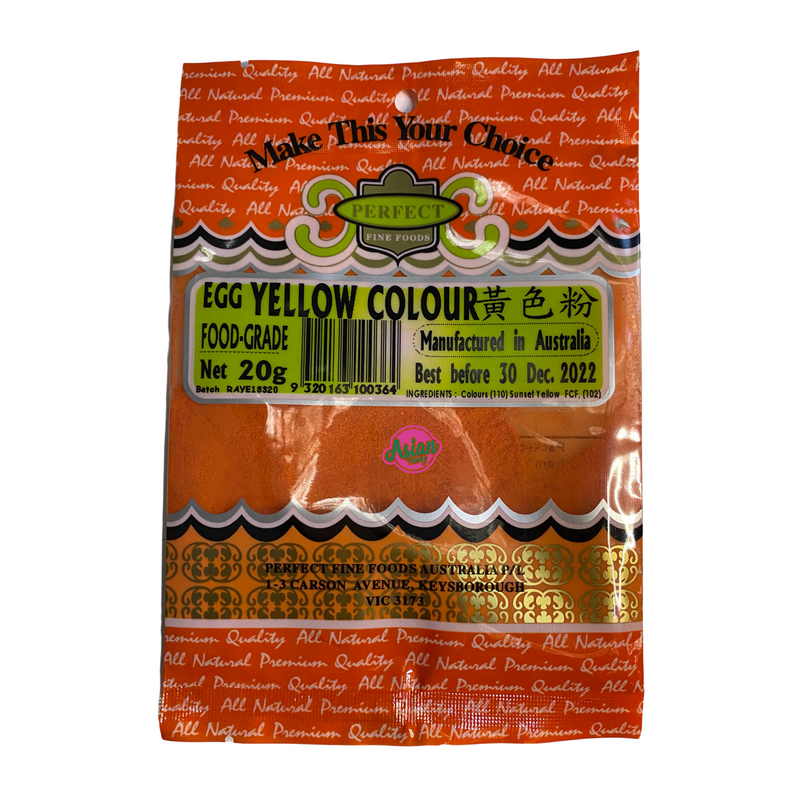 Perfect Fine Foods Yellow Colour 20g Front