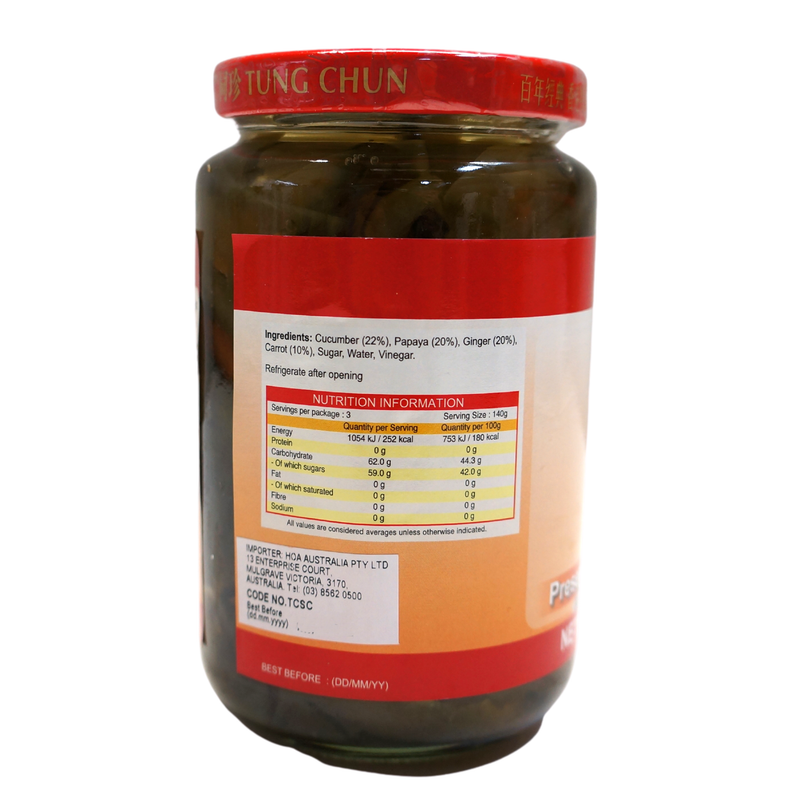 Tung Chun Preserved Mixed Vegetables in Syrup 425g Back