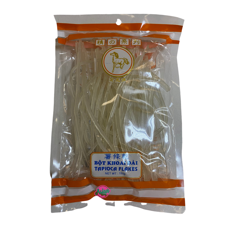 Horse Brand Tapioca Flakes Long 150g Front
