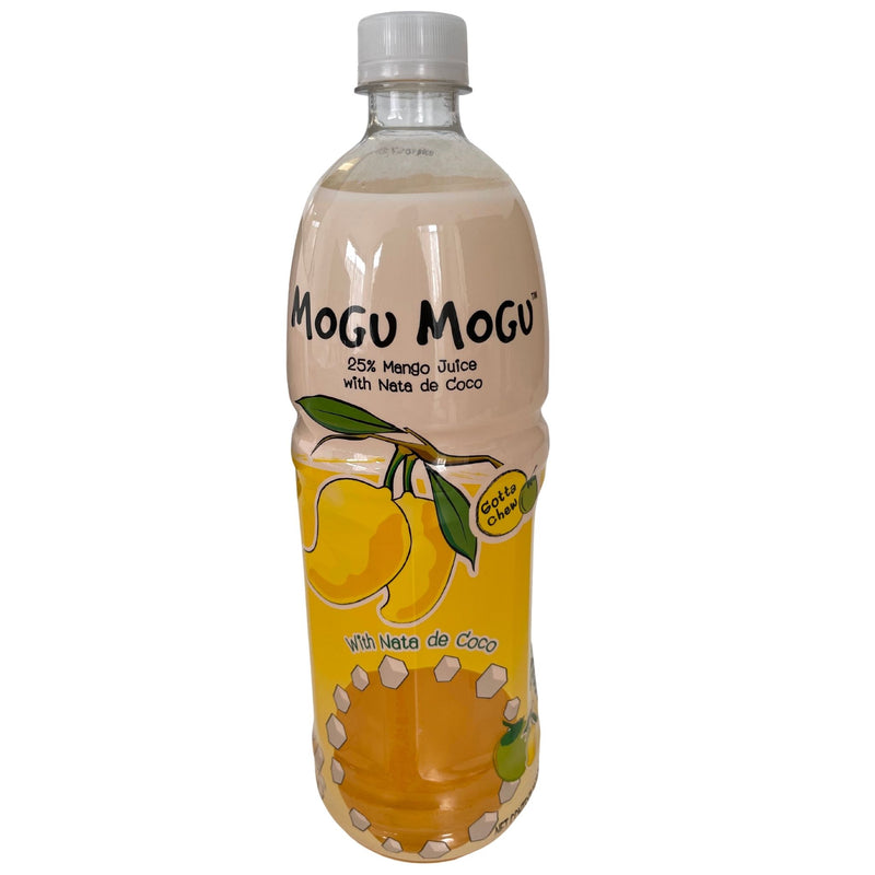Mogu Mogu Mango Juice with Nata De Coco 1L Front