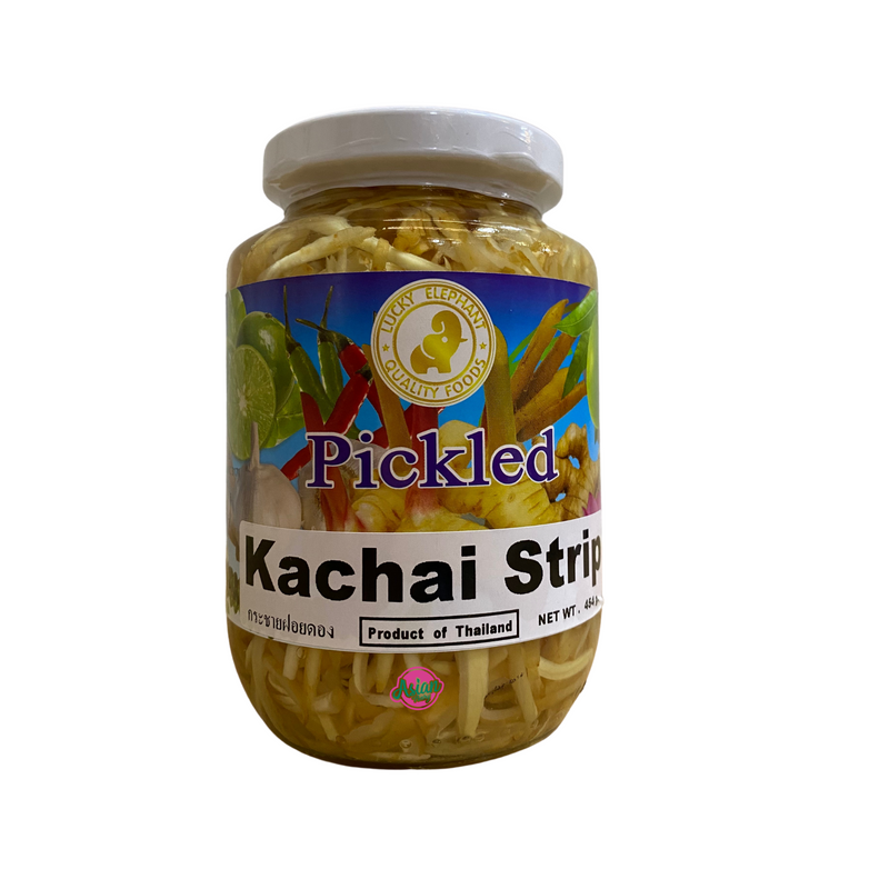 Lucky Elephant Pickled Kachai Strip 454g Front