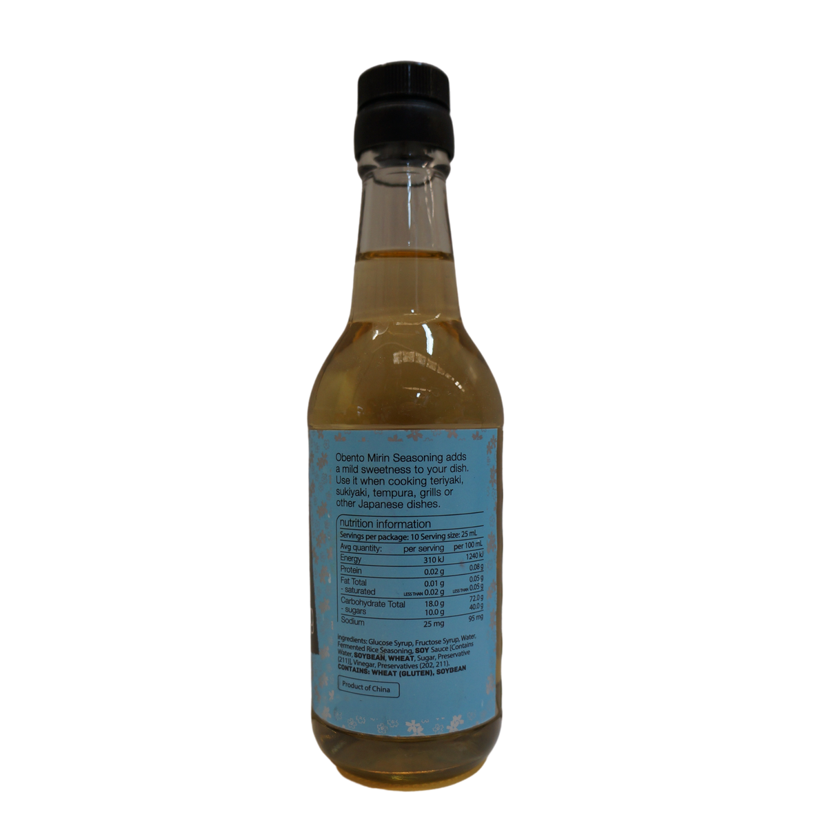 Obento Mirin Seasoning 250ml Back