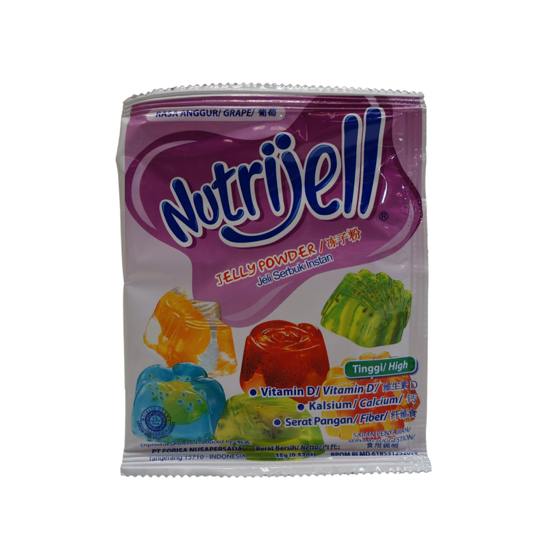 Nutrijell Grape Jelly Powder 15g Front