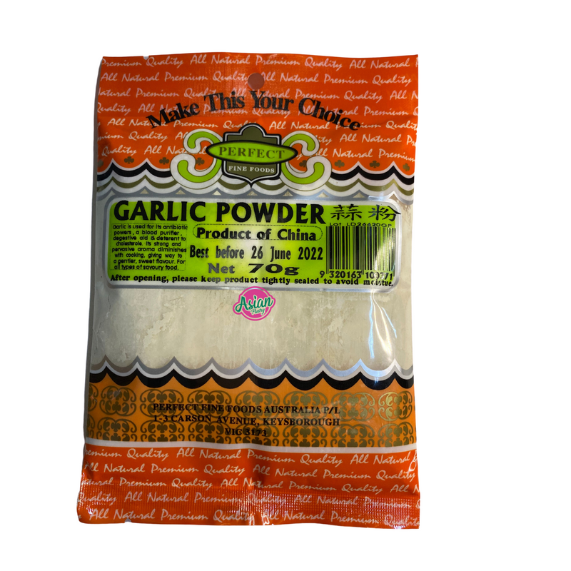Perfect Fine Foods Garlic Powder 70g Front