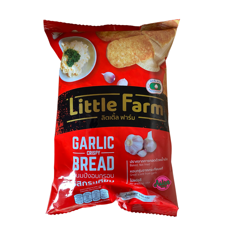 Little Farm Crispy Garlic Bread 100g Front