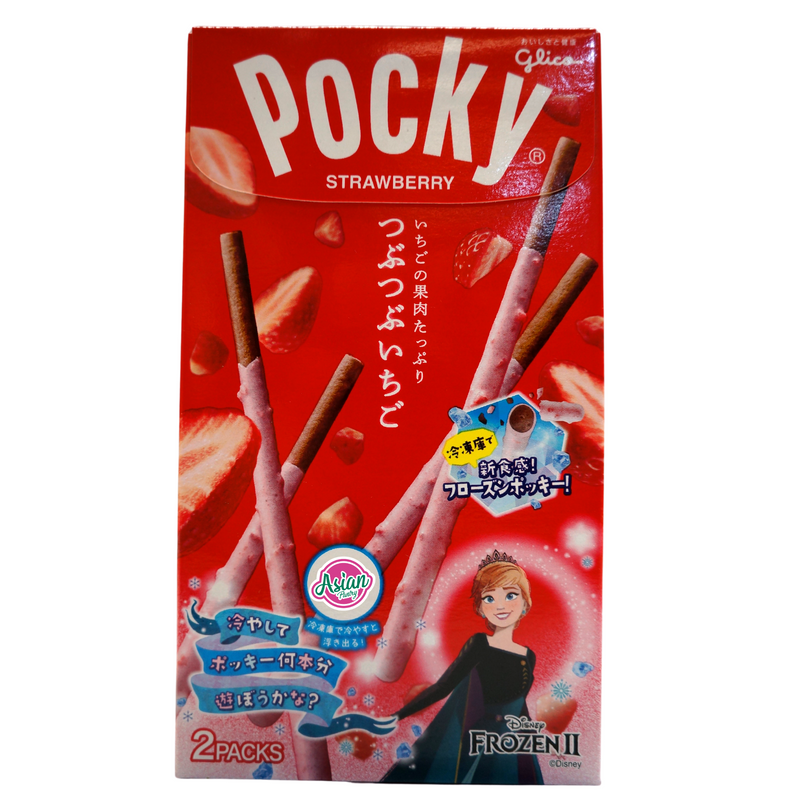 Glico POCKY Strawberry Japanese 72g Front