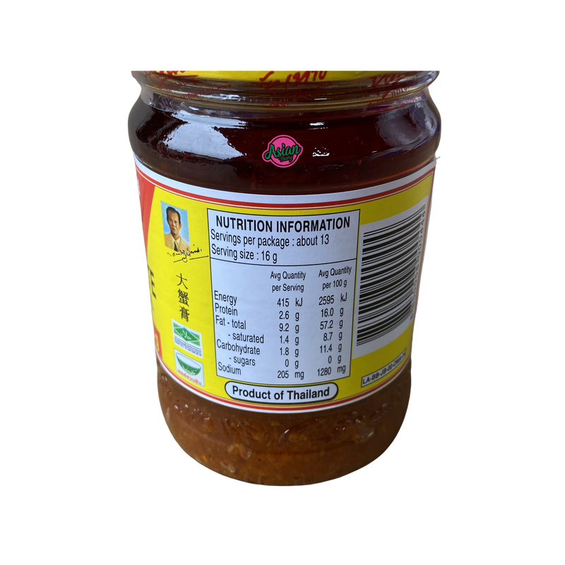 Pantai Crab Paste with Soybean Oil 200g Nutritional Information & Ingredients
