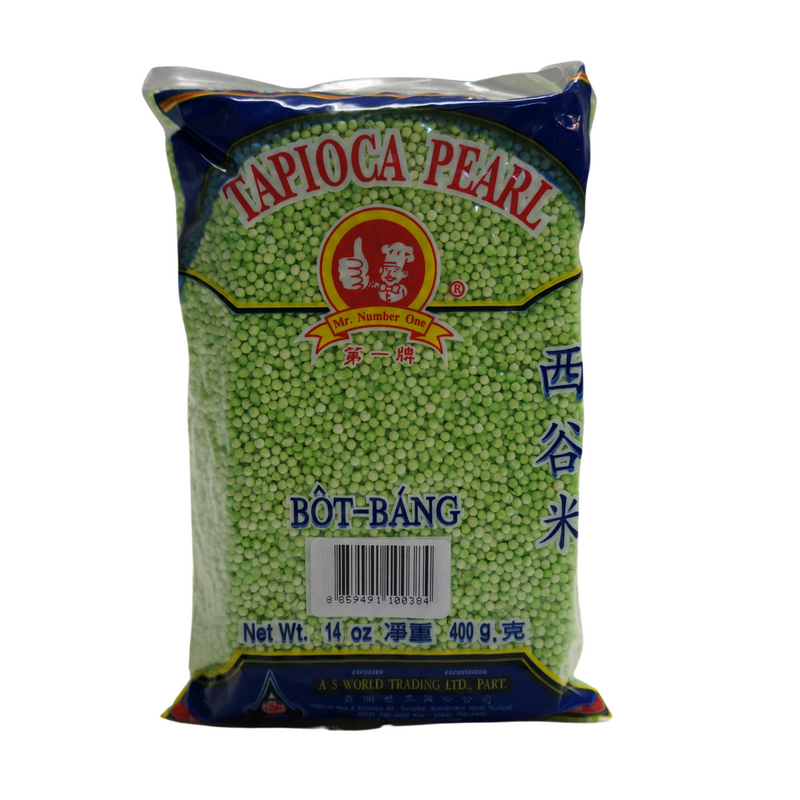 Mr. Number One Green Tapioca Pearls 400g Front