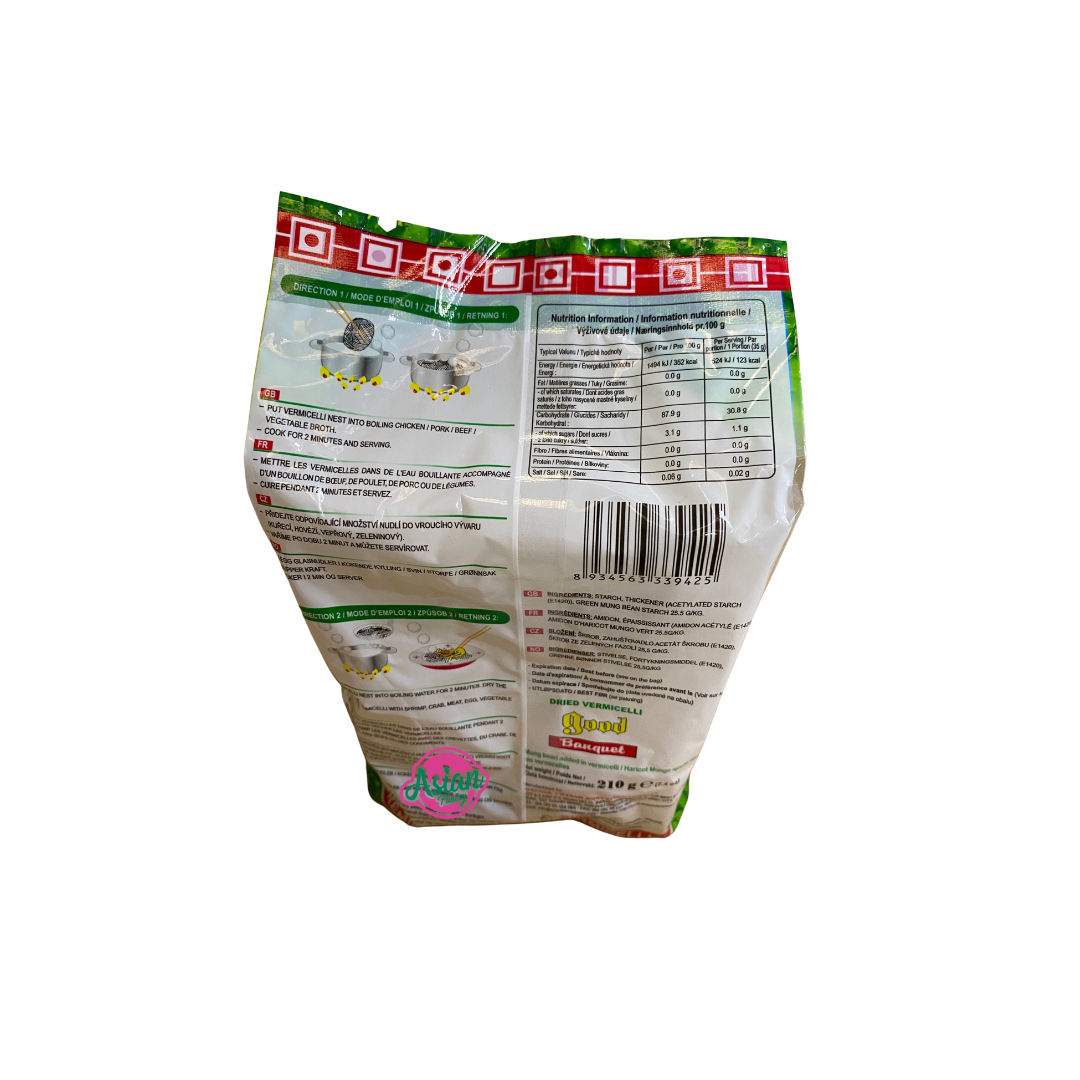 Acecook Good Dried Vermicelli 210g Nutritional Information & Ingredients