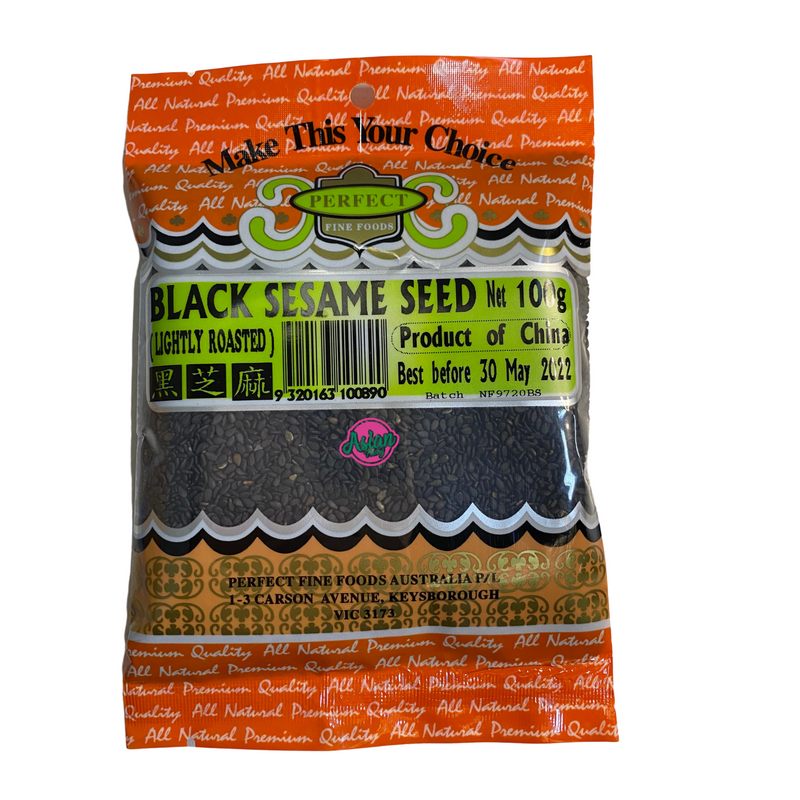 Perfect Fine Foods Black Sesame Seed 100g Front