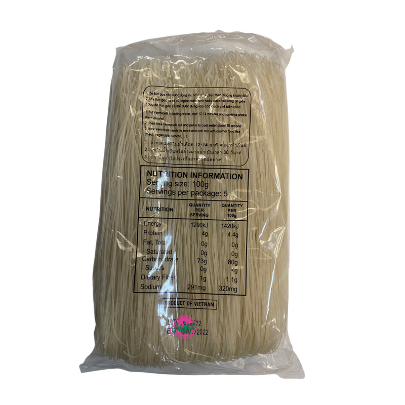 All Cultures Bun Tuoi Vermicelli 500g Back