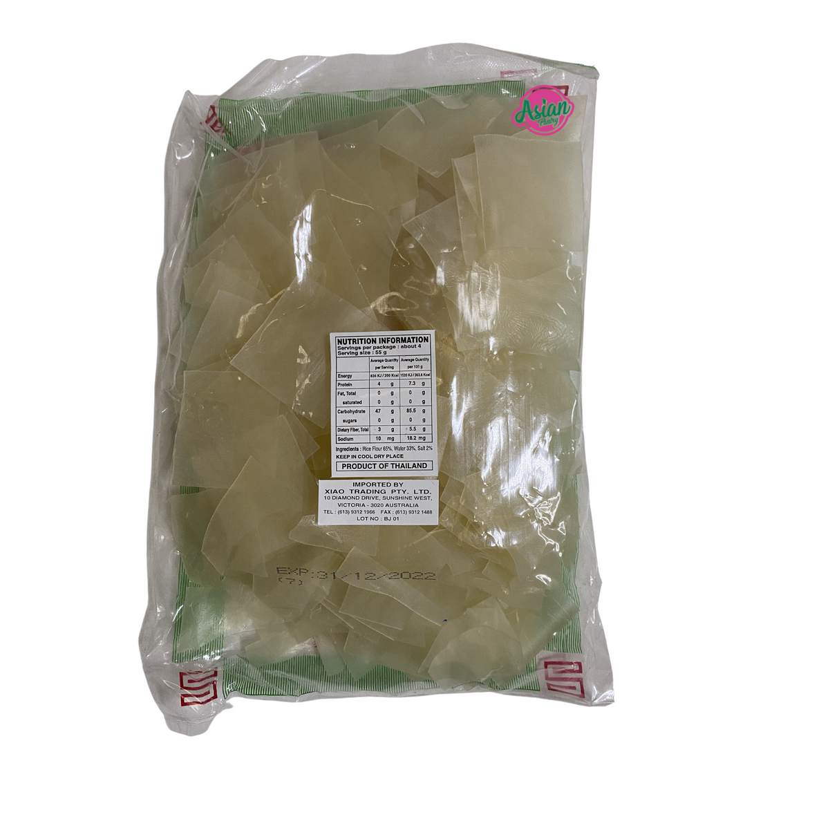 Rose Brand Rice Flakes 227g Back