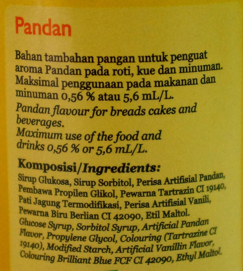 Koepoe Koepoe Pandan Liquid Essence 60ml Back