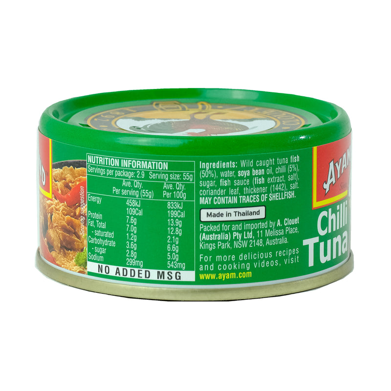 Ayam Brand Chilli Tuna 160g Back