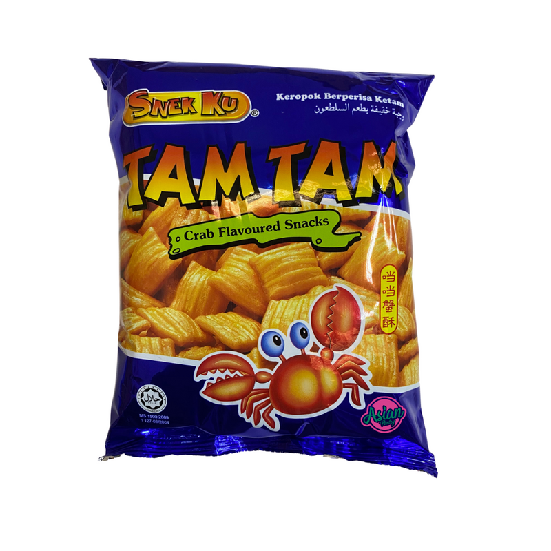 Snek Ku Tam Tam Crab Snack 80g Front