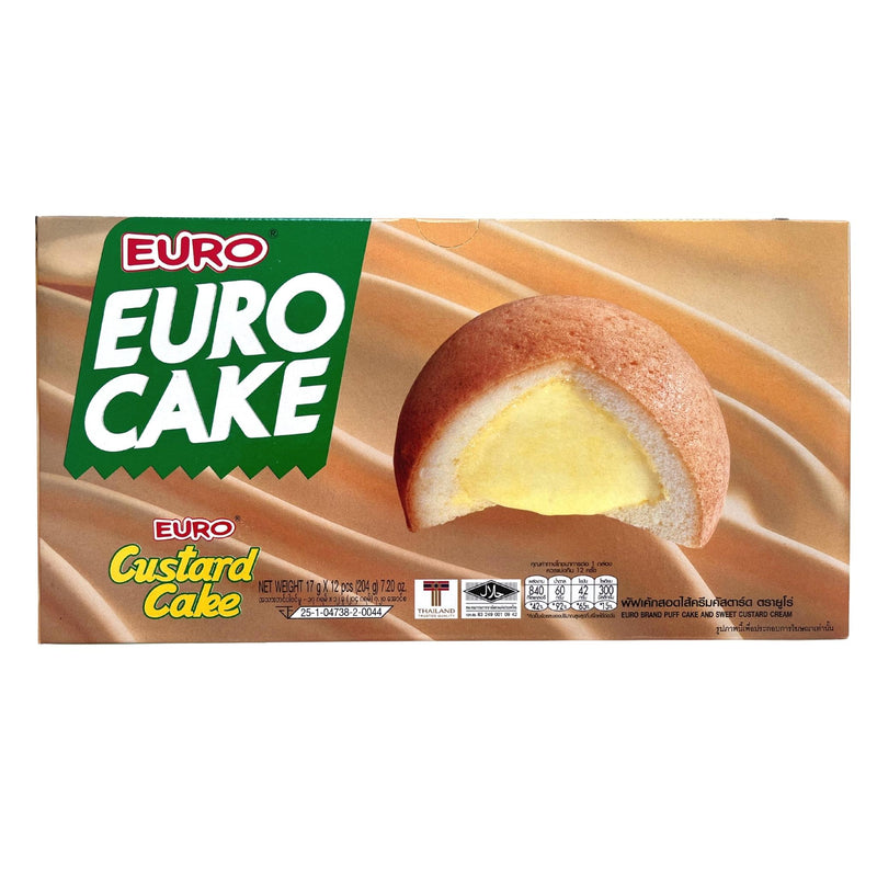 Euro Custard Cake 12pc 204g Front