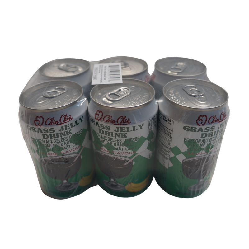 Chin Chin Grass Jelly Drink Banana 6 Pack 1890ml Front