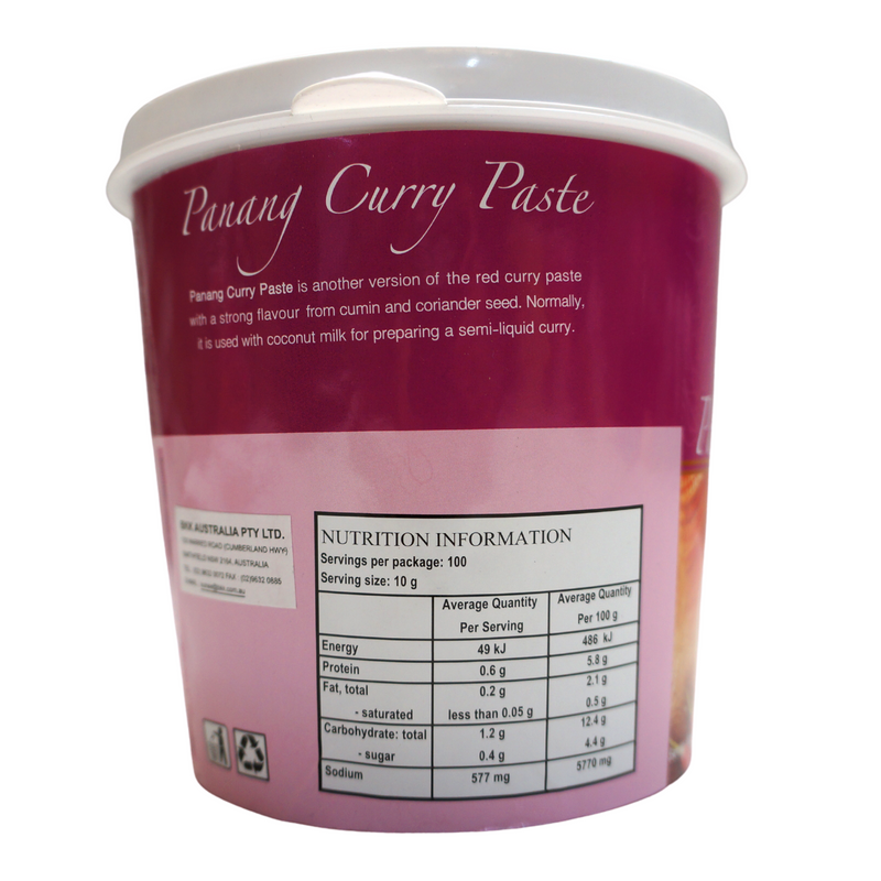 Mae Ploy Panang Curry Paste 1kg Back