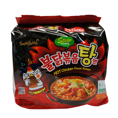 Samyang Hot Chicken Ramen STEW type 5pk 725g Front