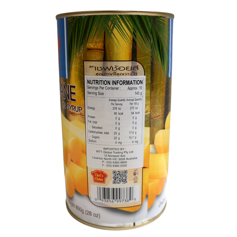 Chef's Choice Sugarcane in Syrup 1.36kg Back