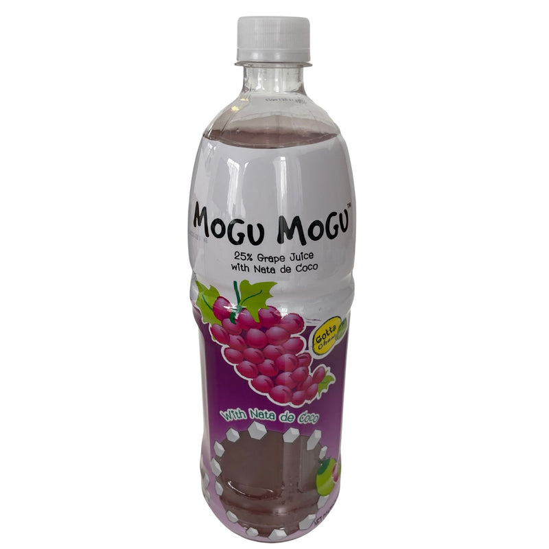 Mogu Mogu Grape Juice with Nata De Coco 1L Front