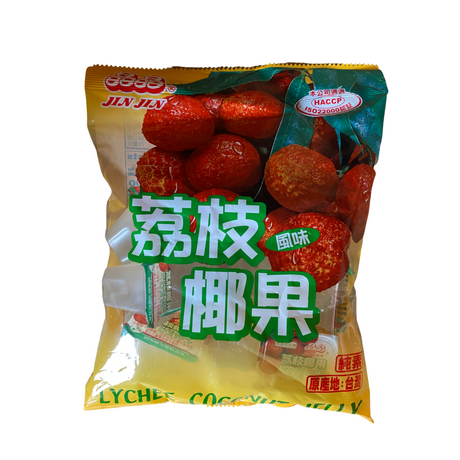 Jin Jin Coconut Jelly Lychee 400g Front