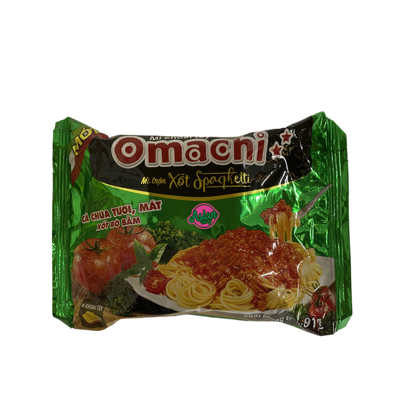 Chin-Su Omachi Noodles Spaghetti Flavour 91g Front